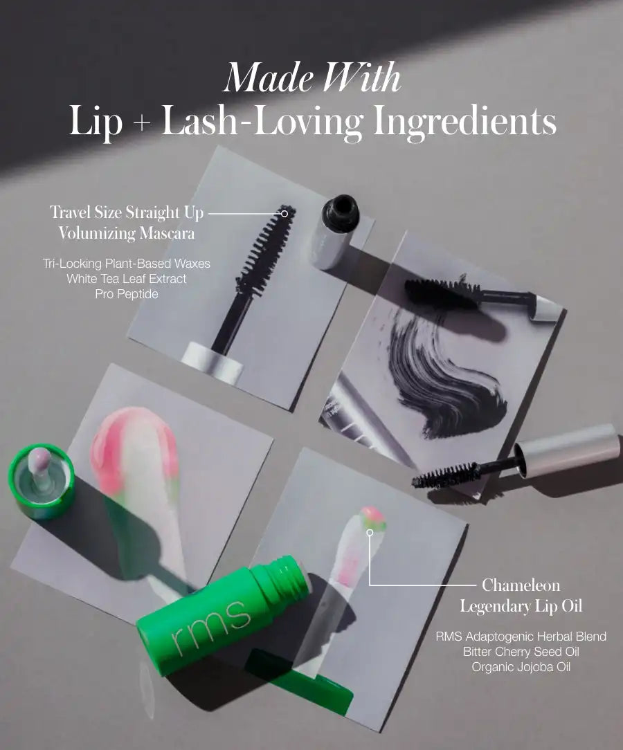 The Lip & Lash Duo: Volumizing Mascara + pH Tinted Lip Oil