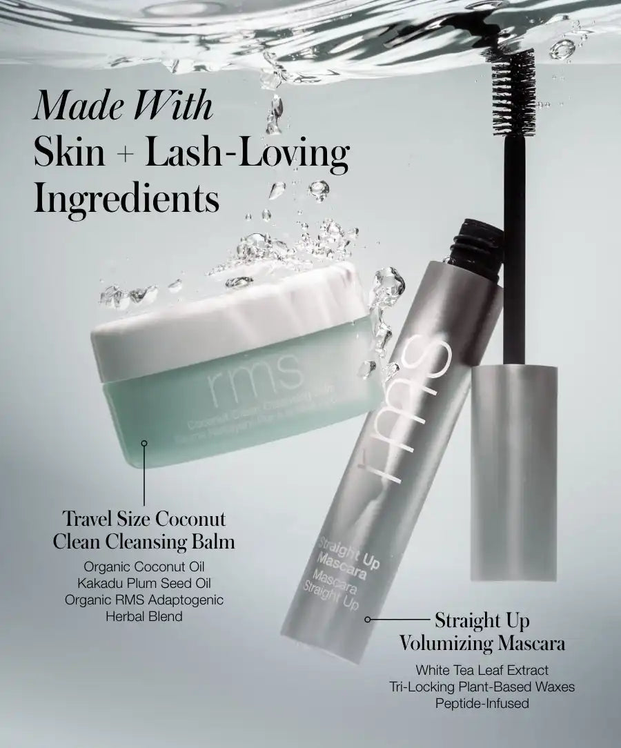 Clean Lash Duo: Peptides-Rich Mascara + Melting Balm