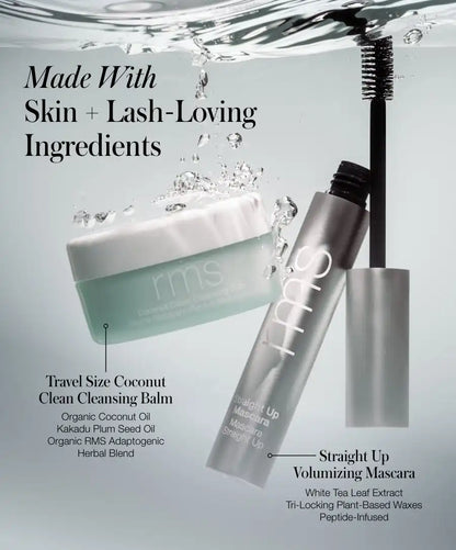 Clean Lash Duo: Peptides-Rich Mascara + Melting Balm