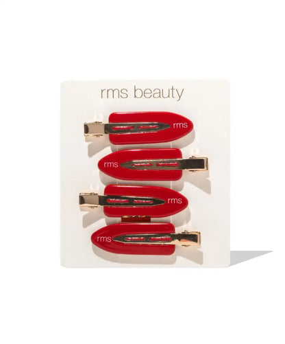 RMS Creaseless Red Hair Clips